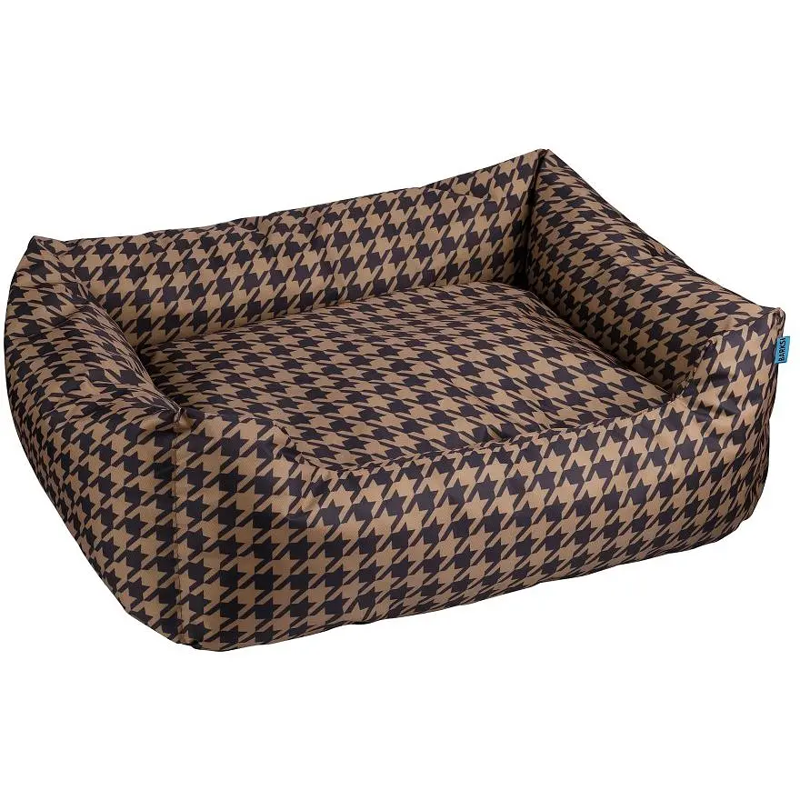 Лежак Barksi Home Гусина лапка прямокутний M 40x60 см коричневий - фото 2