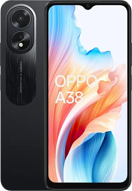 Смартфон OPPO A38 4/128GB Glowing Black (Global)