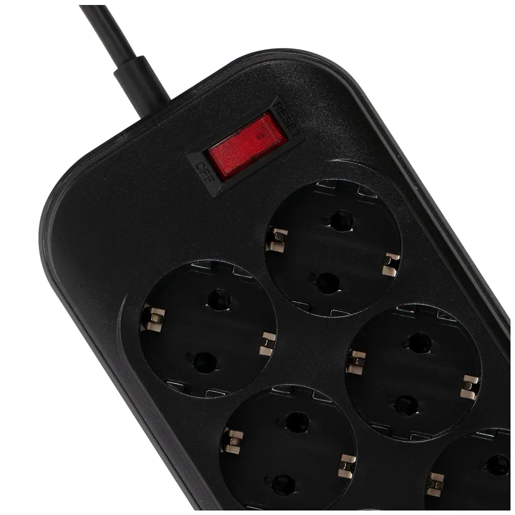 Мережевий фільтр живлення ColorWay CW-CHE64B, 6 розеток/4USB Black (CW-CHE64B) - фото 7