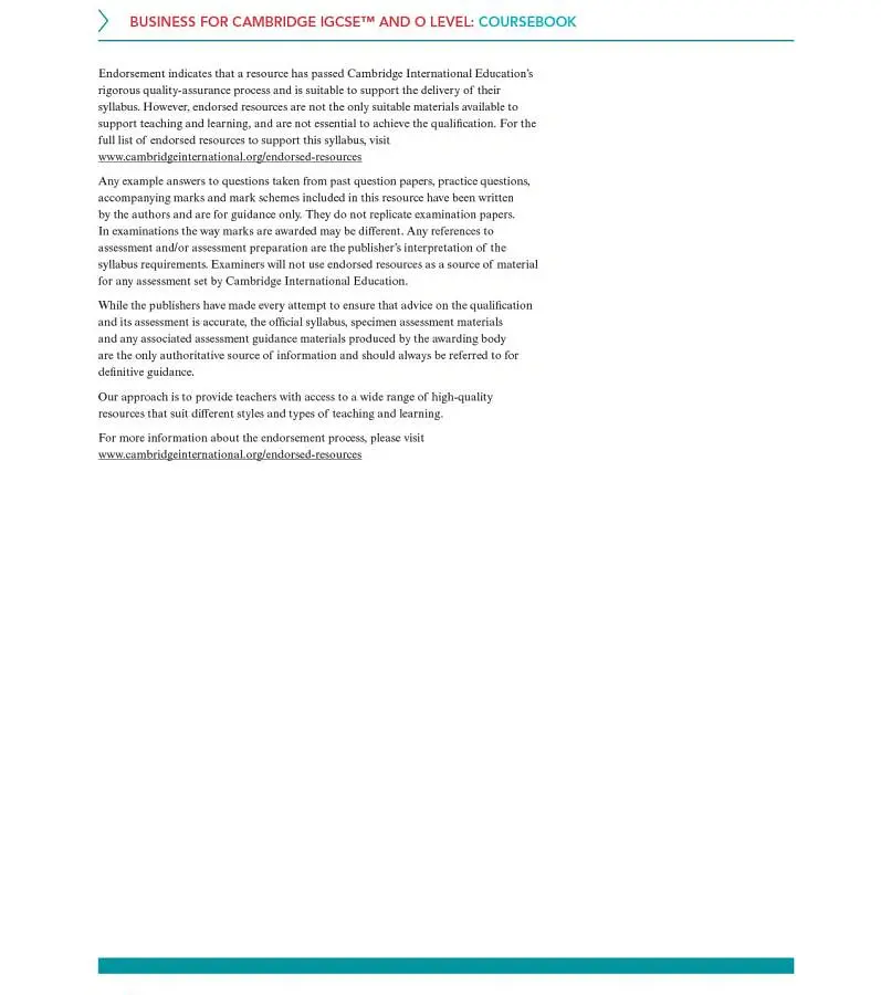Cambridge IGCSE and O Level Business 4th Edition Coursebook with Digital Access (2 Years) - Марк Фішер - фото 3