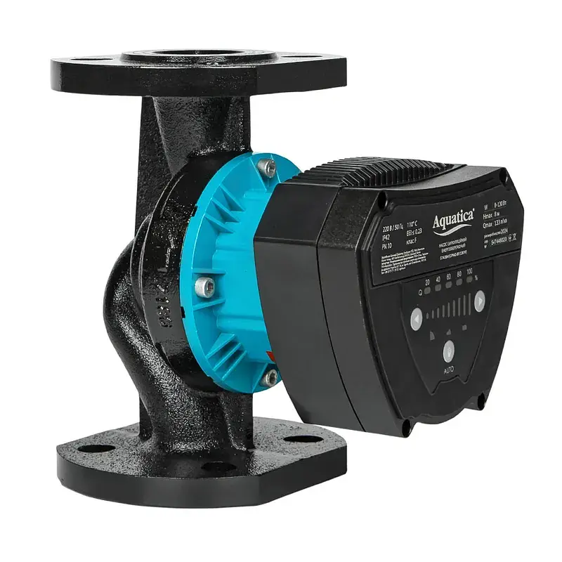 Насос циркуляційний енергозберігаючий фланц 8-130Вт Hmax 8м Qmax 133л/хв DN40 220мм + відповідний фланець AQUATICA GPA40-8F/220 IV (774084) - фото 2