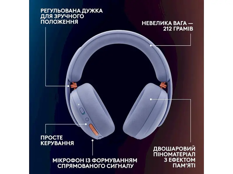 Навушники з мікрофоном Logitech G325 Lightspeed Wireless Lilac (981-001538) - фото 11