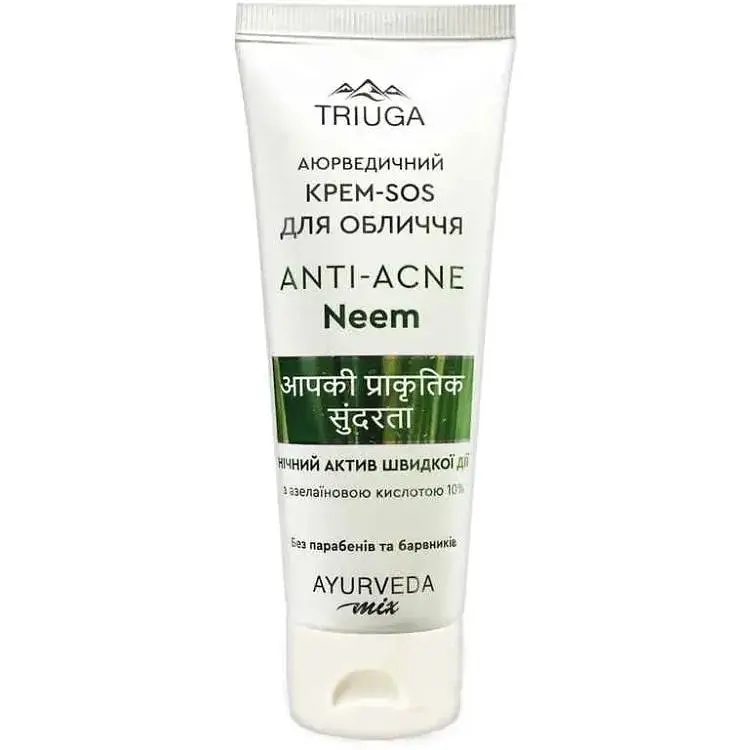 Крем для обличчя Triuga 75мл Нічний-SOS Anti-Acne Neem