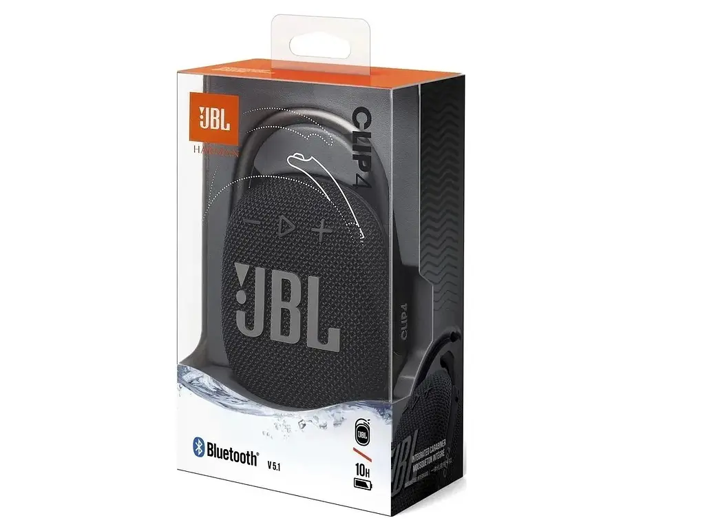Портативна акустика JBL Clip 4 чорна бездротова (JBLCLIP4BLK) - фото 4