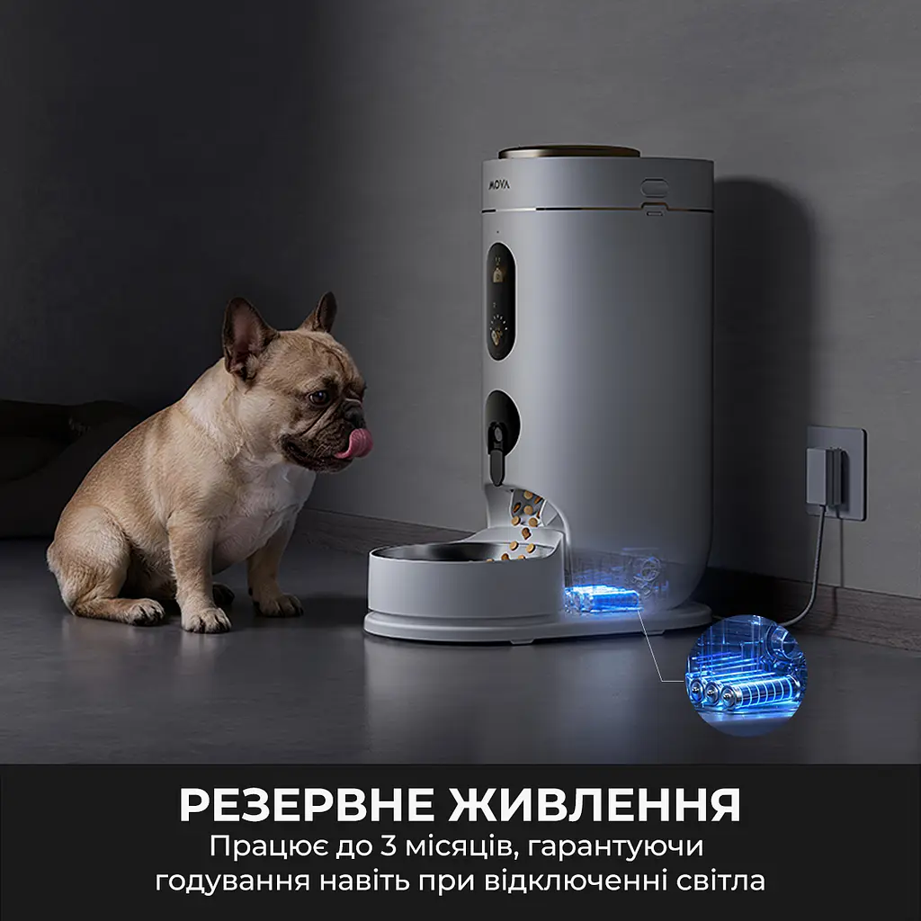 Годівниця для кішок і собак автоматична MOVA Nutripal 10 Ultra - фото 3