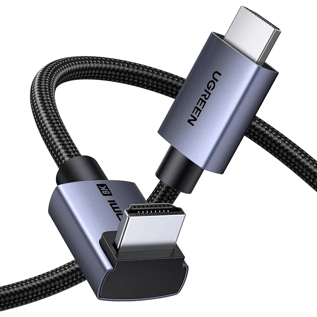 Кабель HDMI UGREEN HD188 2.1 кутовий 90° 8K 60 Гц 3 м чорний (85242)