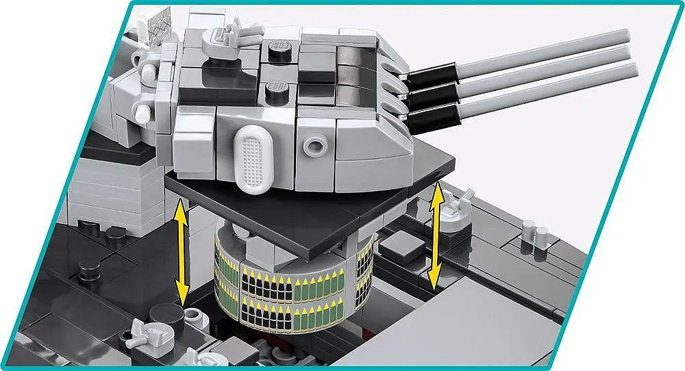 Конструктор Cobi Лінкор Міссурі BB-63 масштаб 1:300, 2665 деталей (COBI-4837) - фото 7