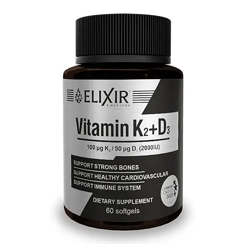 Вітамін Elixir К2 D3 60 капсул