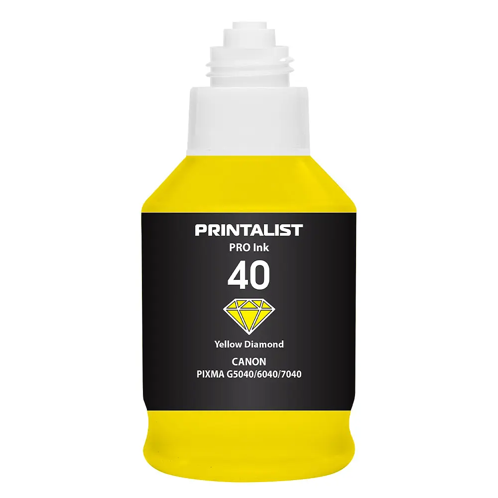 Чорнило PRINTALIST GI-40 для Canon G5040/G6040 190г Yellow водорозчинне (PL40Y) - фото 7