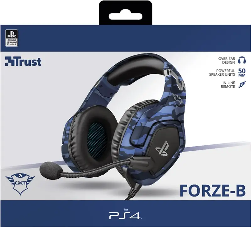 Гарнитура игровая Trust GXT 488 Forze-G for PS4 Blue (23532_Trust) - фото 3