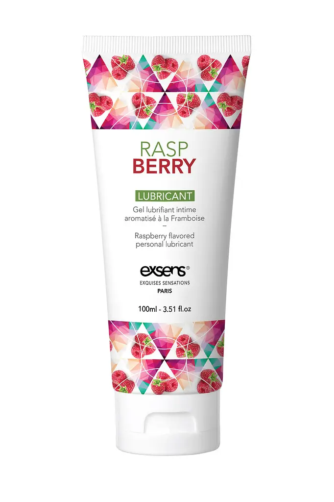 Їстівний лубрикант на водній основі EXSENS LUBRICANT RASPBERRY 100ML - фото 3
