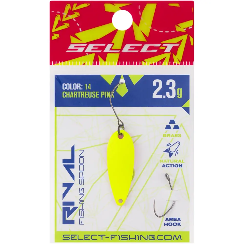 Блесна Select Rival 2.3g 30mm #14 Chartreuse Pink - фото 2