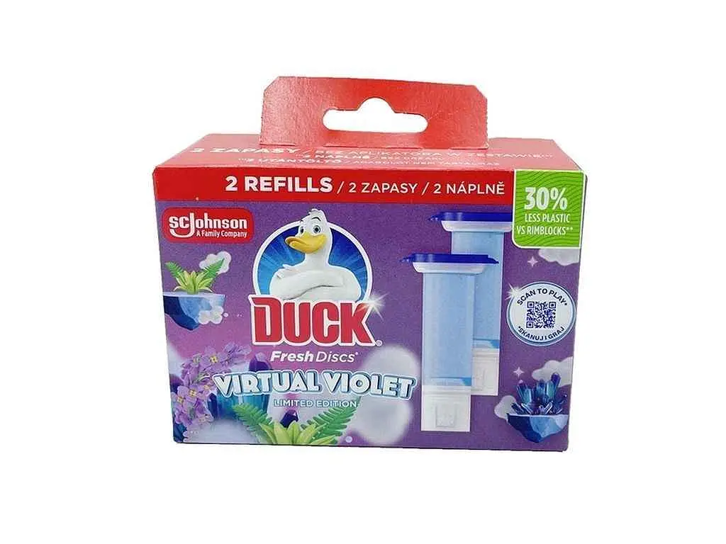 Блок Точковий для туалетів DUCK 2шт Virtual Violet (змінний)