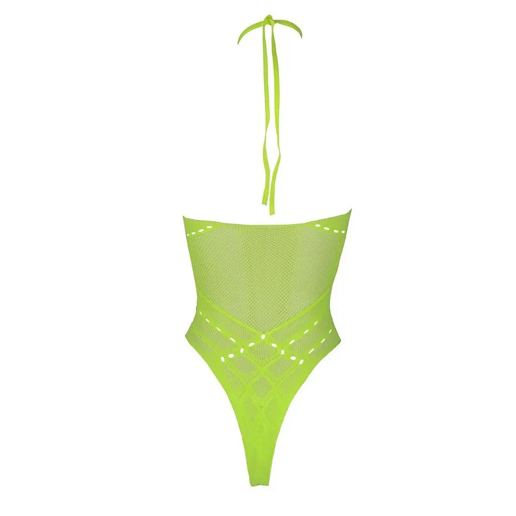 Боді Ouch! With Halter Neck, XS/XL (зелений) - фото 3
