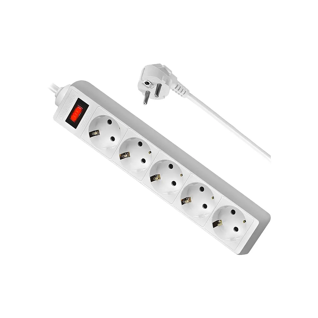 Мережевий фільтр живлення Defender ES 3m 5 роз. white (99482) - фото 5