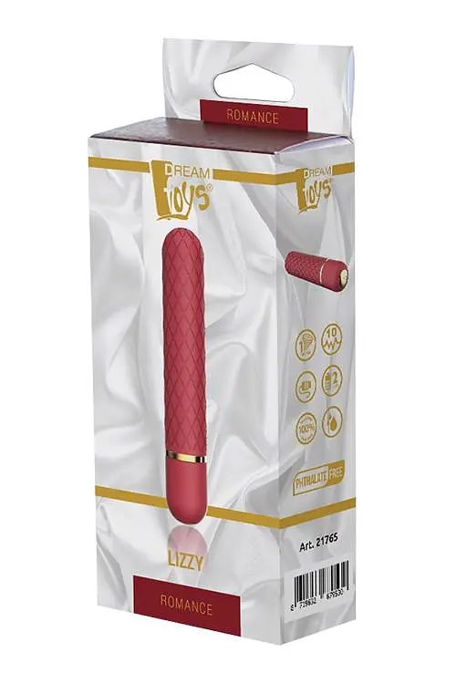 Вібратор Dreamtoys Romance Lizzy 12.7 см бордовий - фото 4