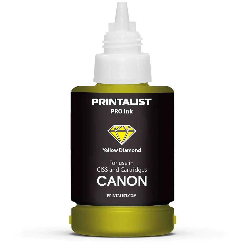 Чорнило PRINTALIST для Canon 140г Yellow водорозчинне (PL-INK-CANON-Y) - фото 3