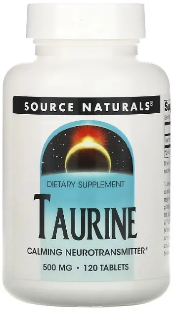 Таурин Source Naturals Taurine 500 мг 120 таблеток
