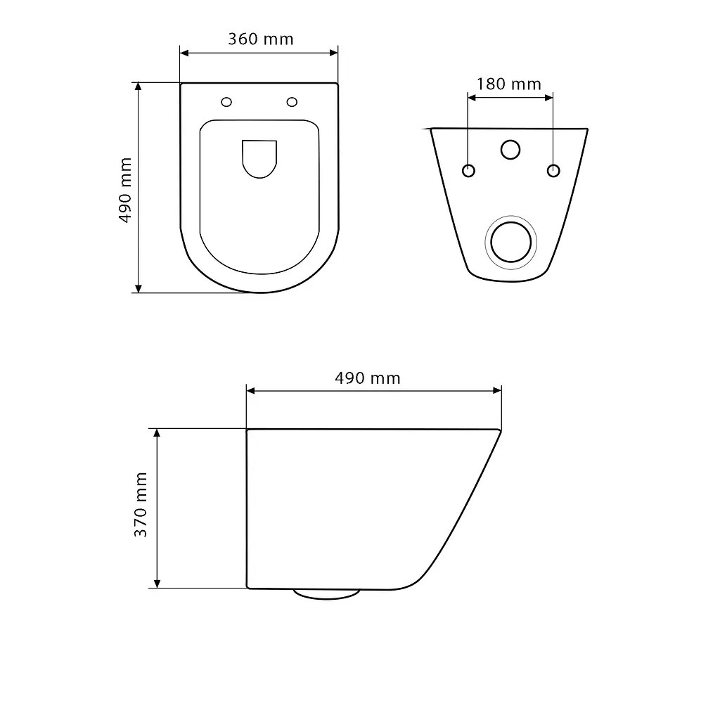 Подвесной унитаз VBI Levanzo white VBI-020200, Белый - фото 2
