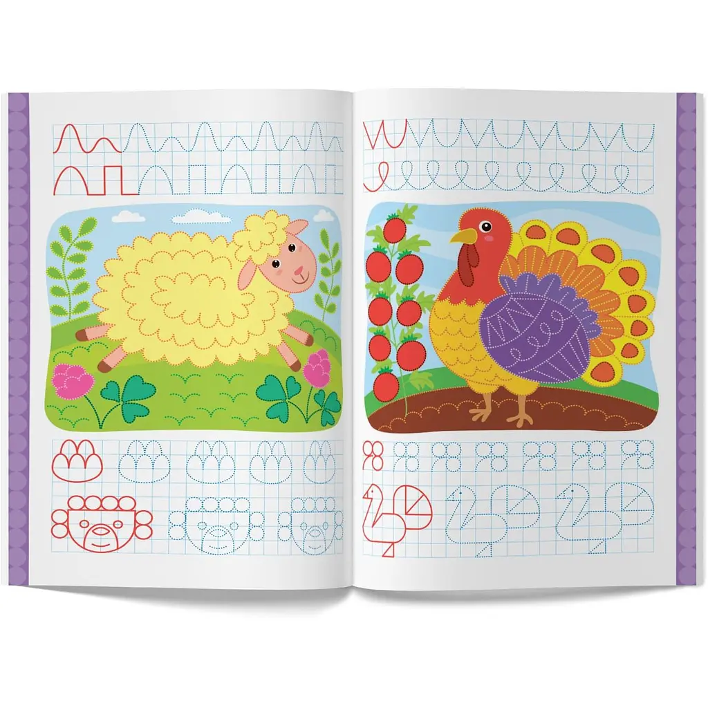 Книга Перші багаторазові прописи. Веселі тварини. Навчаємося писати правильно Кристал Бук (F00031710) - фото 4