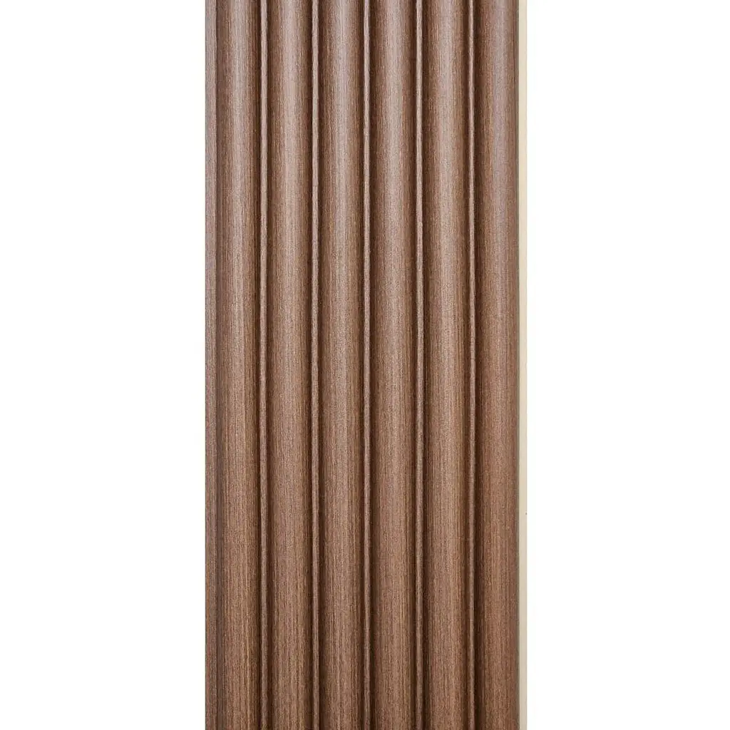 Рейка декоративна Wall Sticker WPC кругла стінова 3000х152х15 мм Каштан SW-00001872 - фото 5