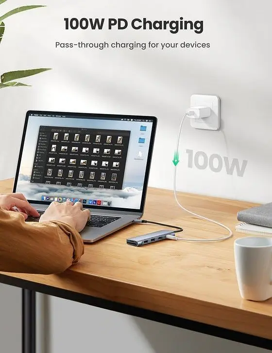 USB-хаб Ugreen 6 в 1 USB-C / 2xUSB 3.0 / 4K HDMI / TF / SD [70411] [63379] - фото 8