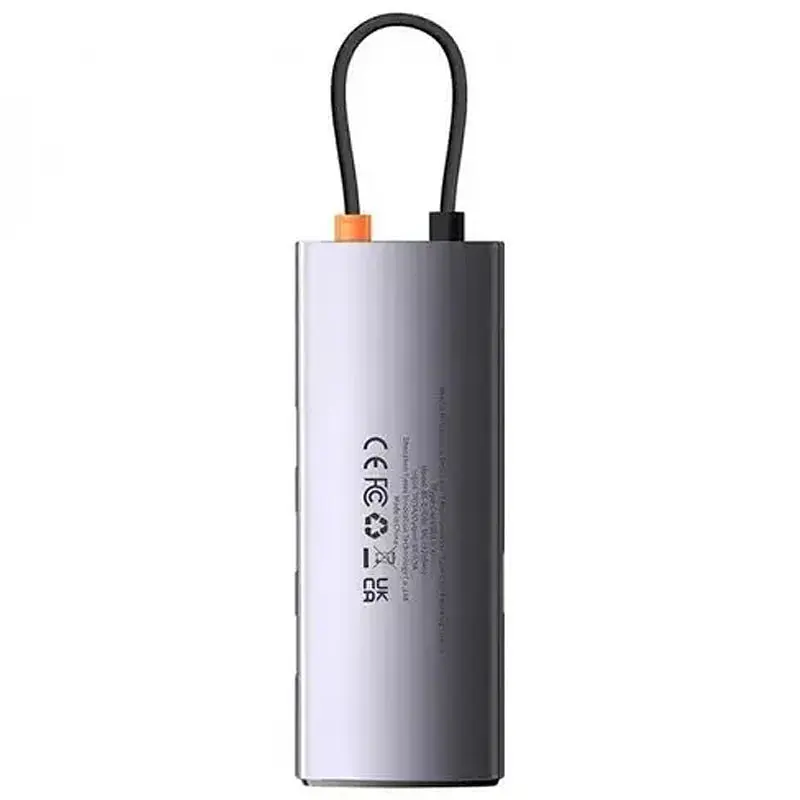 Перехідник HUB Baseus Metal Gleam Series 4-in-1 4xUSB3.0 (WKWG070013) Gray - фото 4