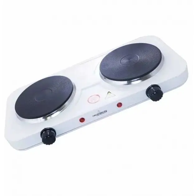 Плита двоконфоркова електрична кухонна Crownberg CB-3746 настільна переносна  - фото 4