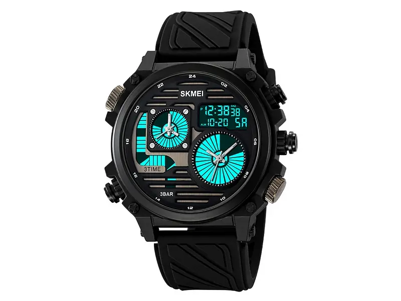 Наручний годинник чоловічий 2202PBK Black Skmei acs0030149 - фото 3