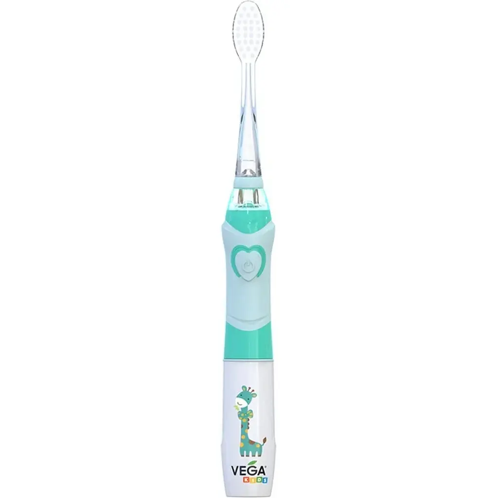 Електрична дитяча зубна щітка Vega Kids VK-400B Light-Up звукова блакитна - фото 2