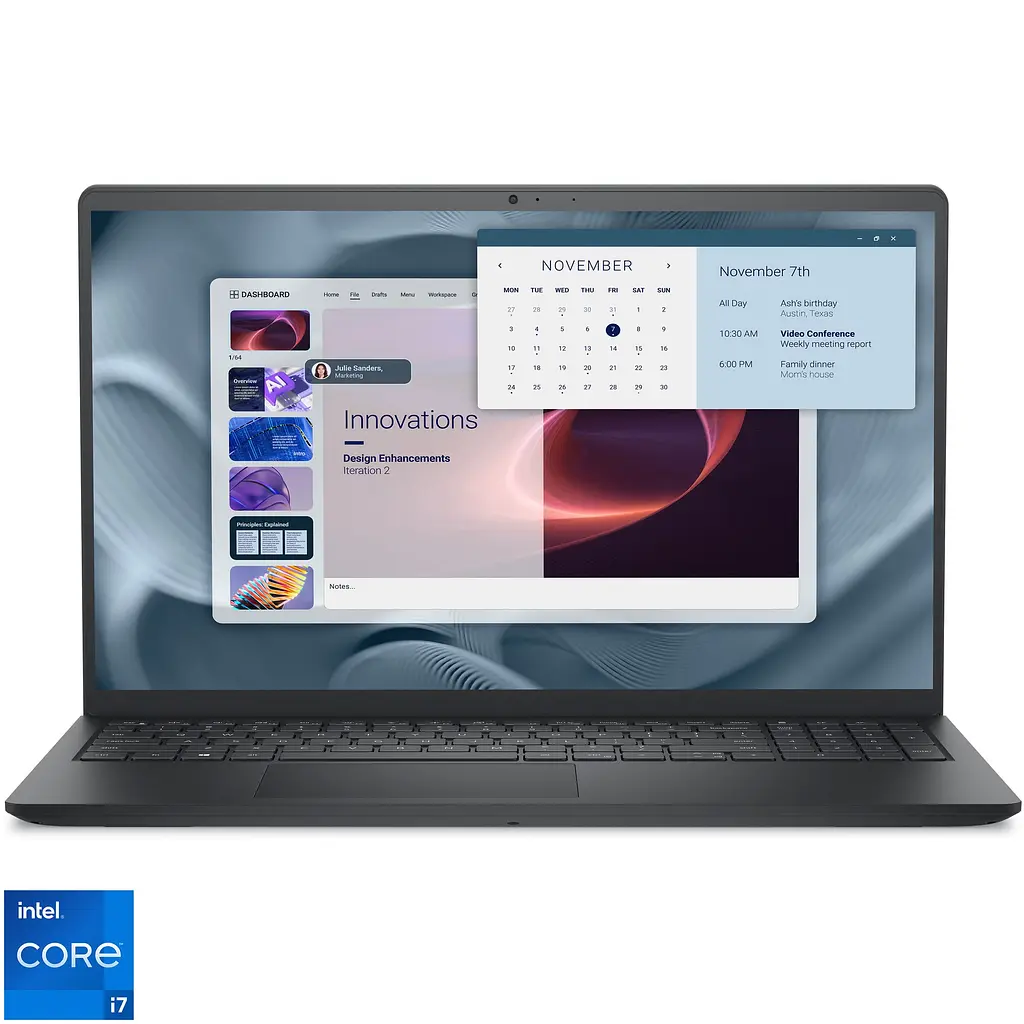 Ноутбук Business Dell Pro 15 Essential Intel Core i7- 1355U до 5, 00 ГГц, 15, 6 дюйма, Full HD, 120 Гц, 16 ГБ, 512 ГБ SSD, Intel Iris Xe - фото 1