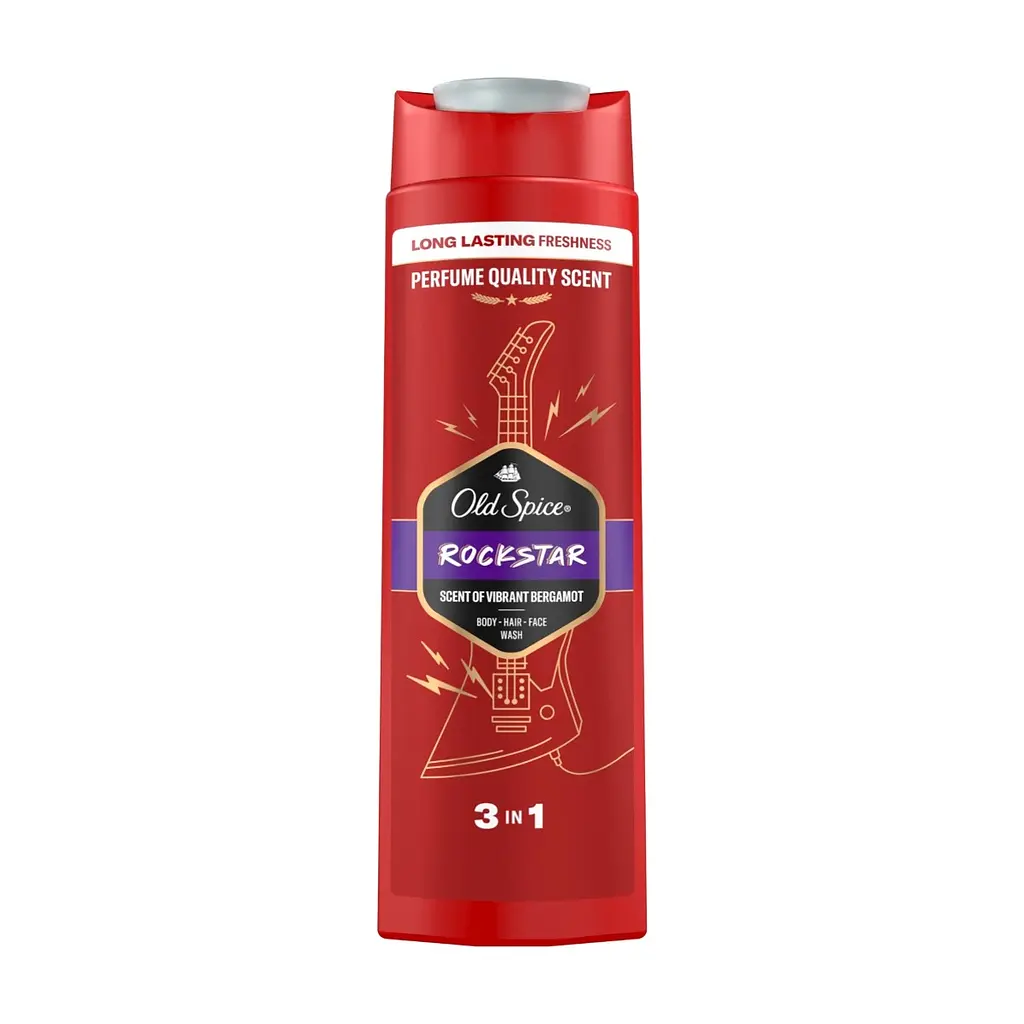 Гель для душу Old Spice Rockstar 3 в 1 400 мл (8700216232746) - фото 3