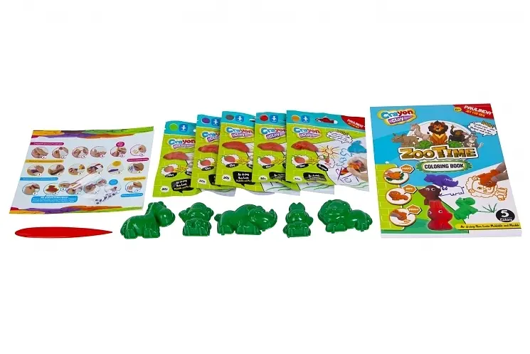 Набір для творчості Paulinda Crayon clay 2 в 1 Зоопарк (PL-194002) - фото 3