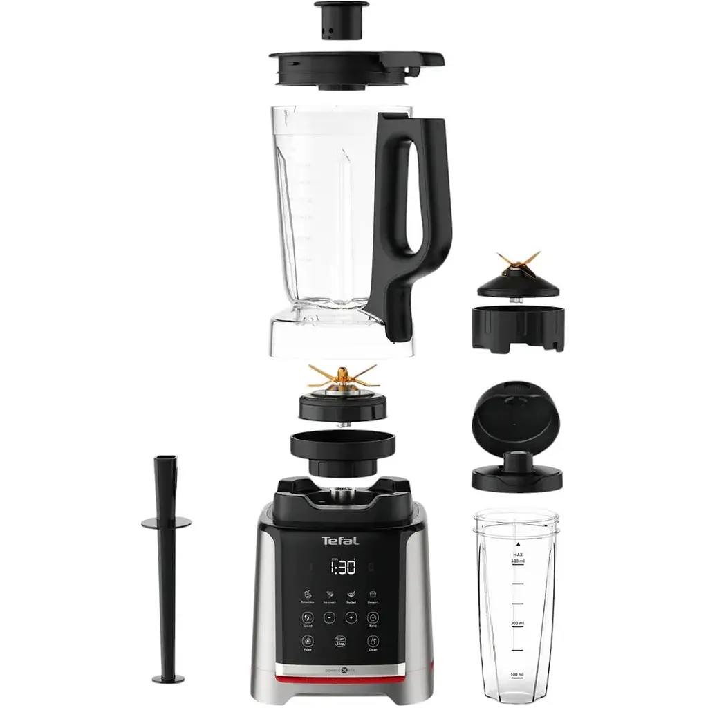 Блендер стаціонарний Tefal InfinyMix+ 1600 Вт чаша 1750 мл стакан 600 мл сріблясто-чорний (BL91HD31) - фото 9
