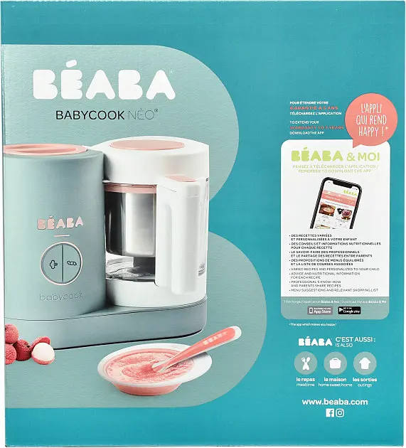 Пароварка-блендер Beaba Babycook Neo Eucalyptus, м'ятний (912732) - фото 4