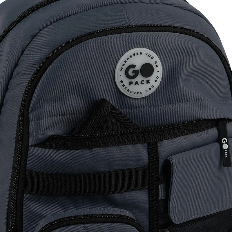 Рюкзак GoPack Education Teens 184 темно-сірий Темно-сірий (GO26-184L-4) - фото 10