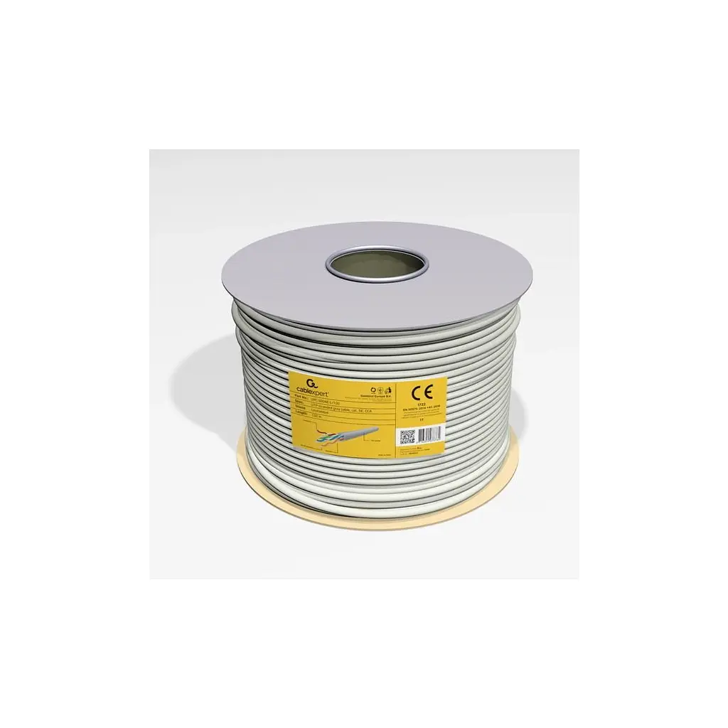 Кабель мережевий Cablexpert UTP 100м, cat 5e, CCA, AWG24, Patchkabel (UPC-5004E-L/100) - фото 4