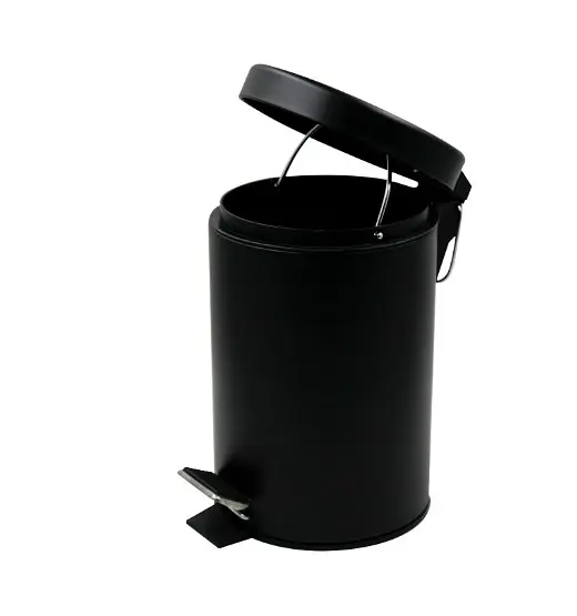 Відро для сміття кругле Zerix Solo-TC0103 Black 3 л Чорний (ZX5896)  - фото 2