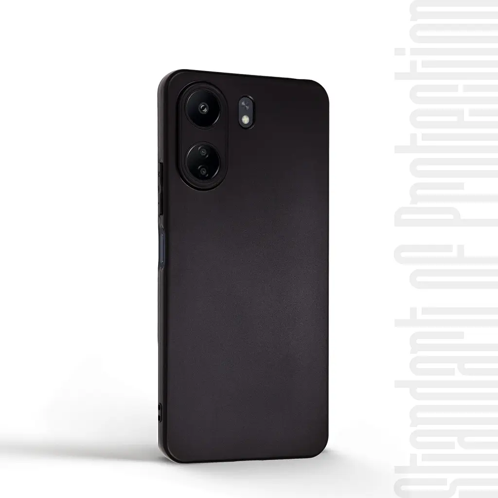 Чехол-накладка для смартфона Xiaomi Redmi 13C 4G Poco C65, противоударный, силиконовый, термополиуретановый (ТПУ), с защитой камеры и корпуса, черный, защита всего корпуса, ArmorStandart (ARM74846) - фото 2