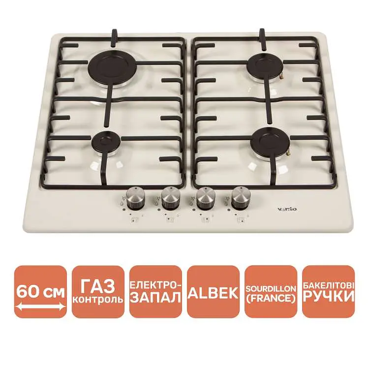 Варочная поверхность Ventolux HG640-MA3 S Ivory - фото 3