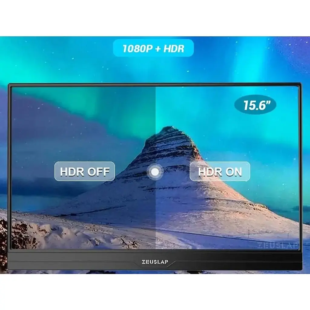 Портативный монитор Zeuslap AP156 Black [114220] - фото 6