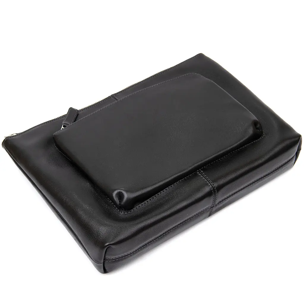 Кожаная сумка для ноутбука мужская GRANDE PELLE 36х25х1,5 см sum0015577 - фото 4