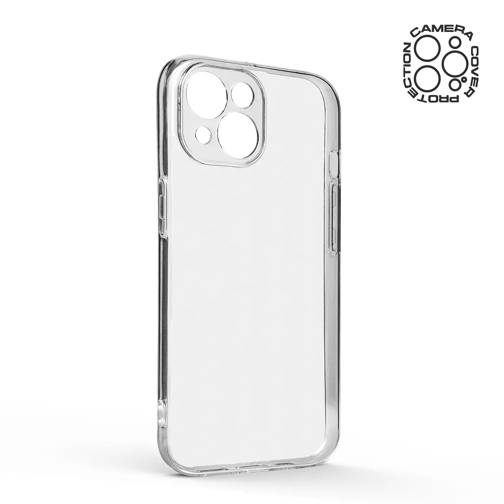 Прозрачный чехол для Apple iPhone 15 с защитой камеры, тонкий, силиконовый, бесцветный, ударостойкий, противоударный бампер c закрытой камерой, ArmorStandart (ARM68237) - фото 2