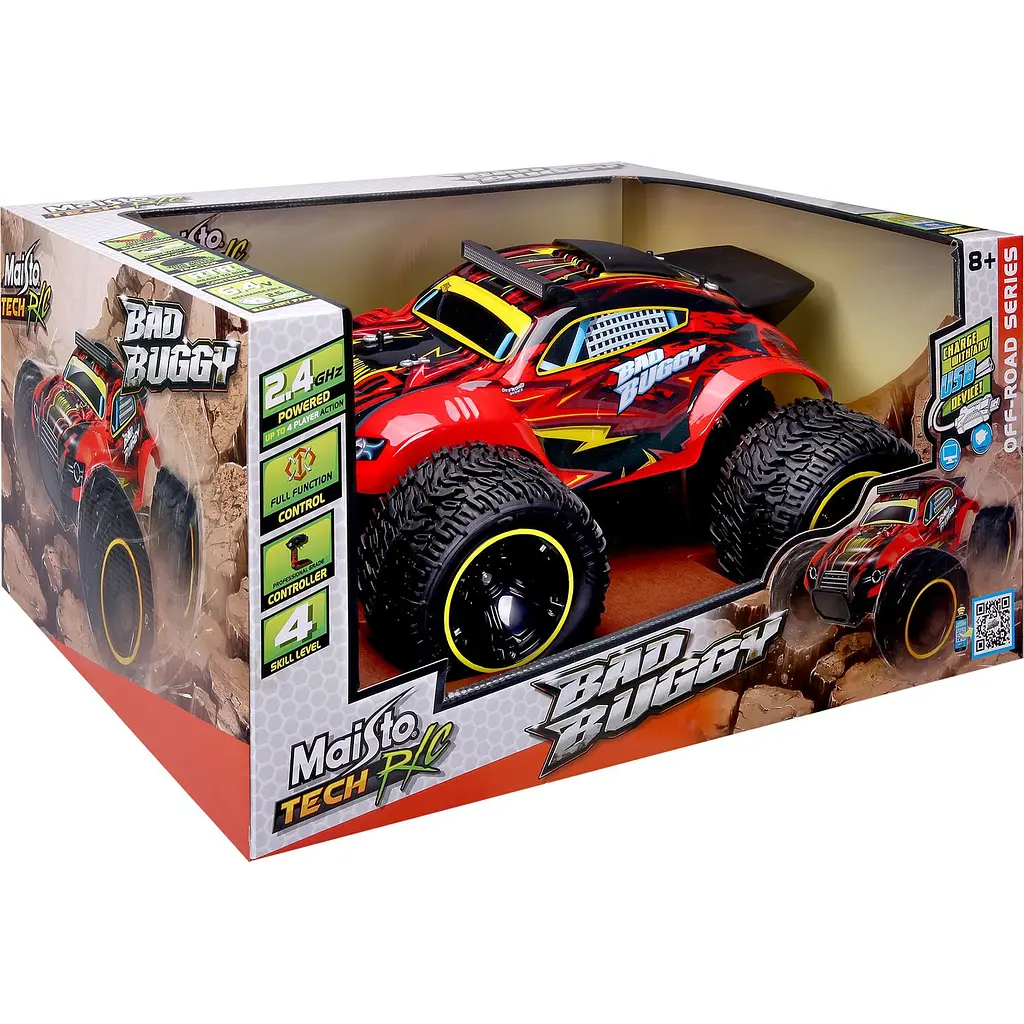 Машинка іграшкова на радіокеруванні Maisto Tech Bad Buggy (81464 red) - фото 18
