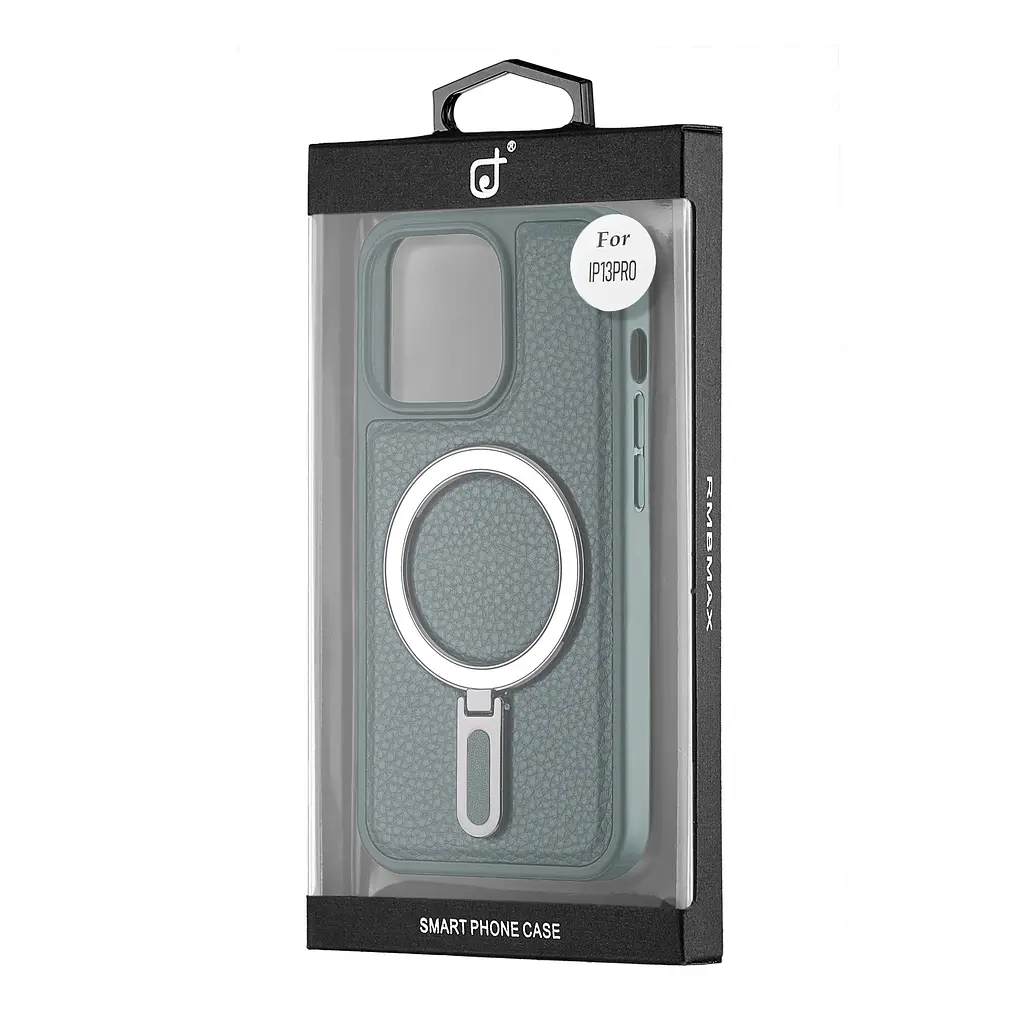 Чохол Jinduka Leather Ringo iPhone 13 Pro Green - фото 2