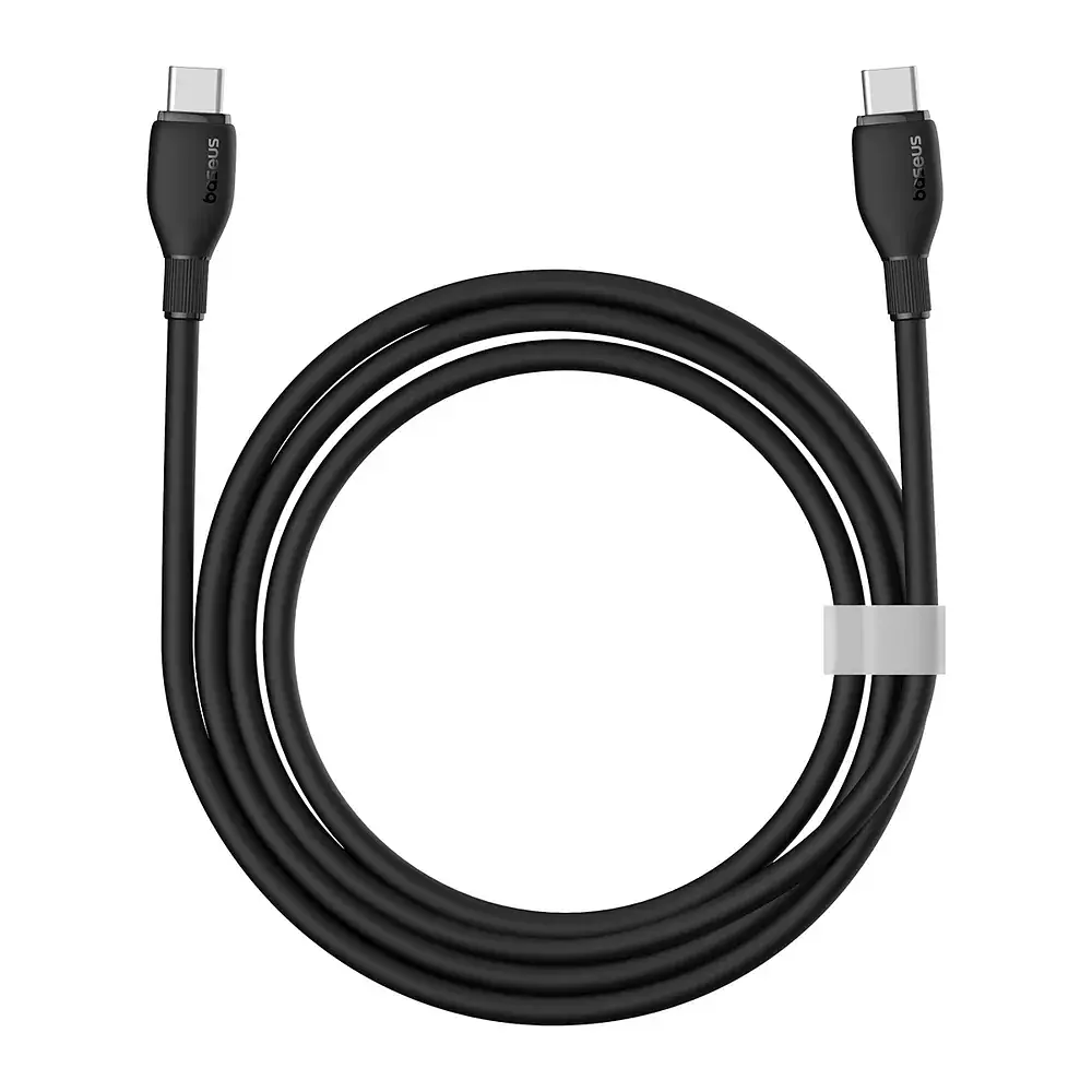 Кабель Baseus Pudding Series Fast Charging Cable Type-C to Type-C 100W 2m P10355702111-01 Black - фото 3