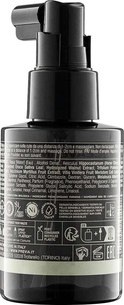 Очищувальний незмивний детокс-лосьйон для шкіри голови Previa Natural Haircare Extra Life E3.03 100 мл - фото 2