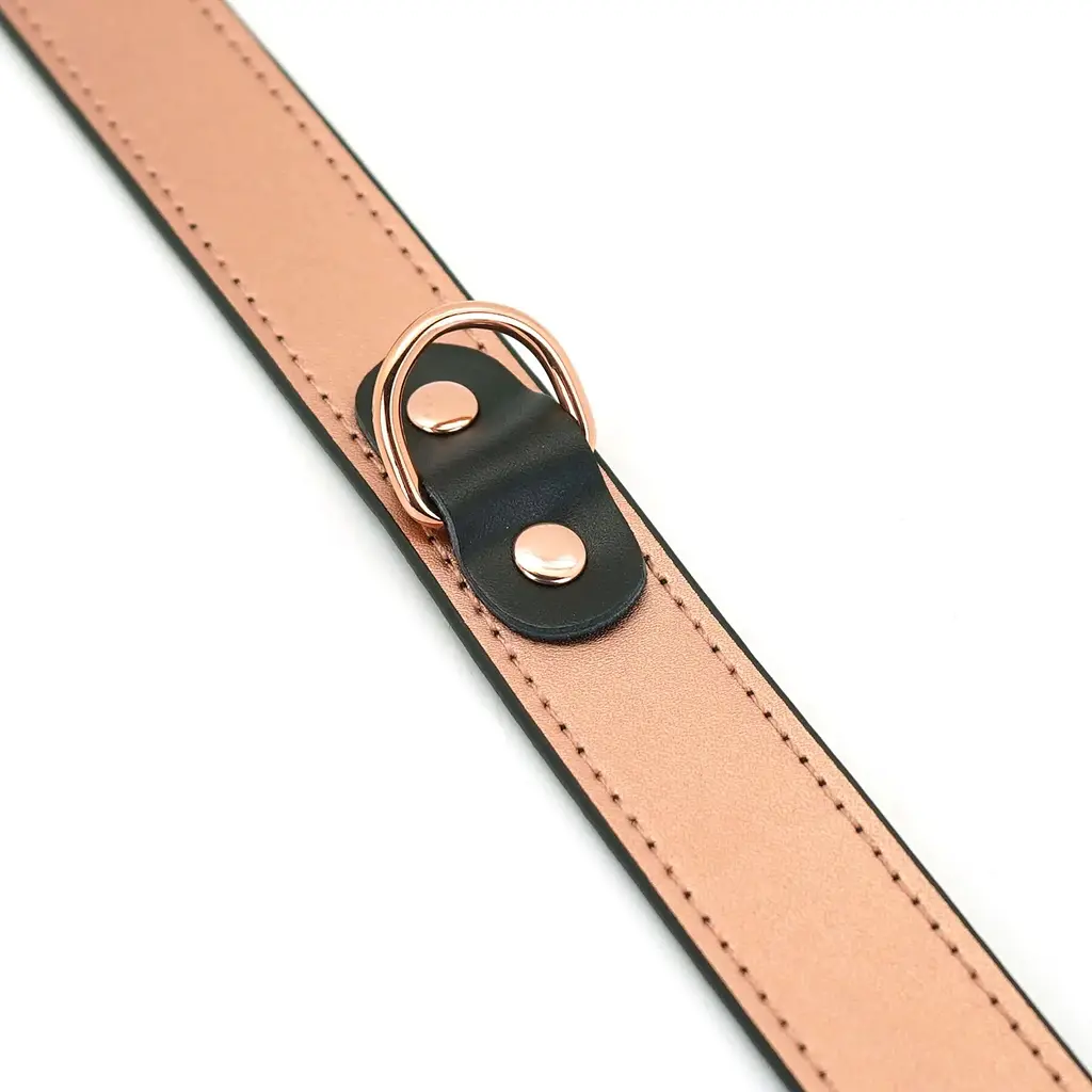 Нашийник із затискачами для сосків Liebe Seele Rose Gold Memory Collar With Nipple Clamps - фото 5