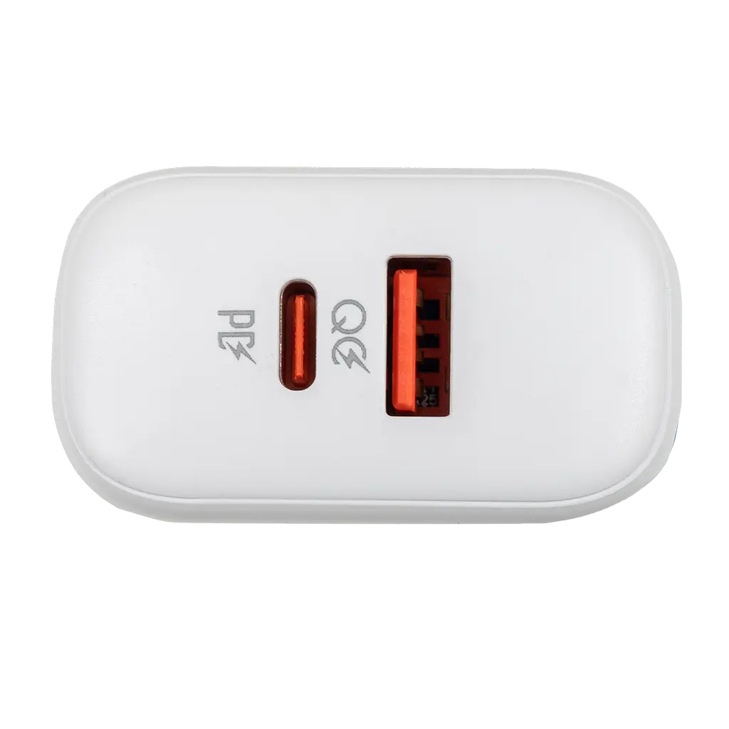 Зарядка для телефону LogicPower 45W (Type-C+USB) QC + кабель (Type-C to Type-C) 45WCH - фото 3