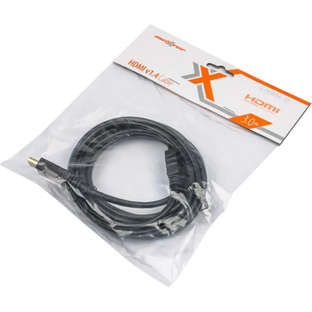 Кабель мультимедійний HDMI to HDMI 3.0m Maxxter (V-HDMI4-10) - фото 2